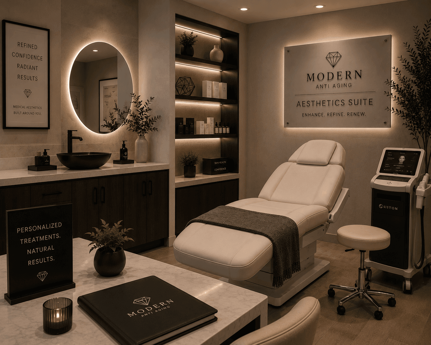 Medical aesthetics treatment suite